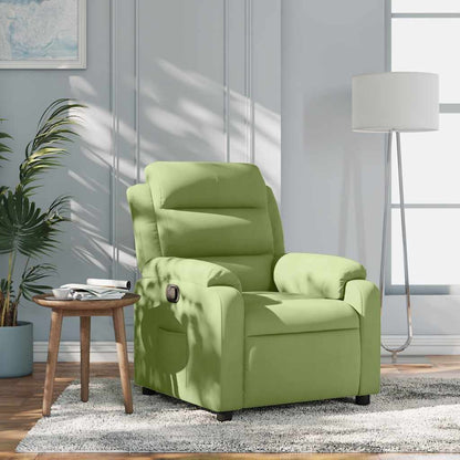 Fauteuil verstelbaar fluweel lichtgroen