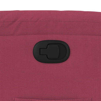 Fauteuil Verstelbaar Fluweel Wijnrood 1 Nee