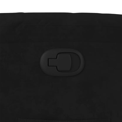 Fauteuil Verstelbaar Fluweel Zwart Nee Handmatig verstelbaar