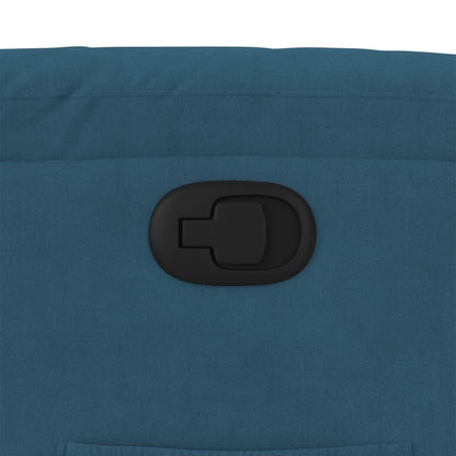 Fauteuil Verstelbaar Fluweel Blauw 1 Nee