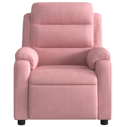 Massagestoel verstelbaar fluweel roze