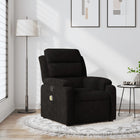 Adjustable massage chair velvet black