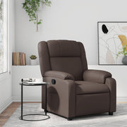 Fauteuil verstelbaar bruin kunstleer