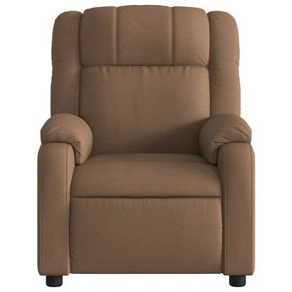 Fauteuil verstelbaar stof bruin