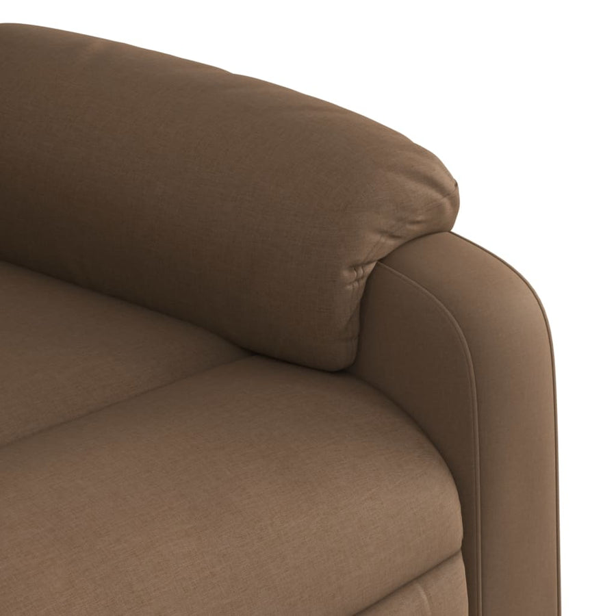 Fauteuil verstelbaar stof bruin