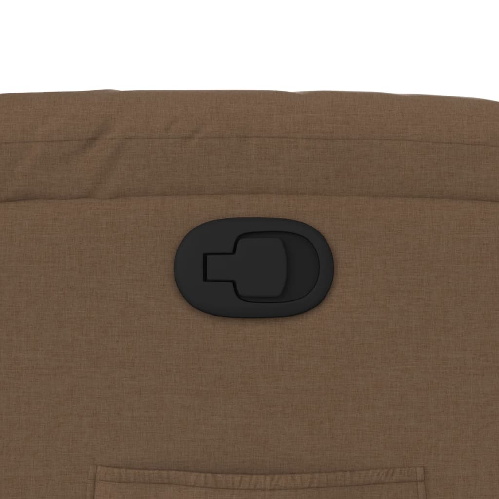 Fauteuil verstelbaar stof bruin