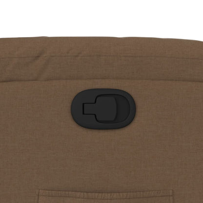 Fauteuil verstelbaar stof bruin