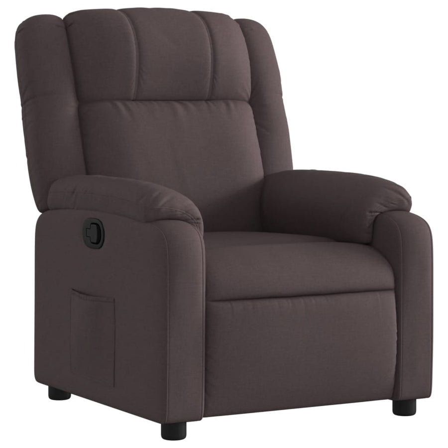 Fauteuil Verstelbaar Stof Donkerbruin 1 Nee