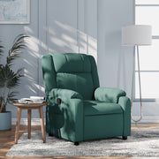 Fauteuil verstelbaar donkergroen stof