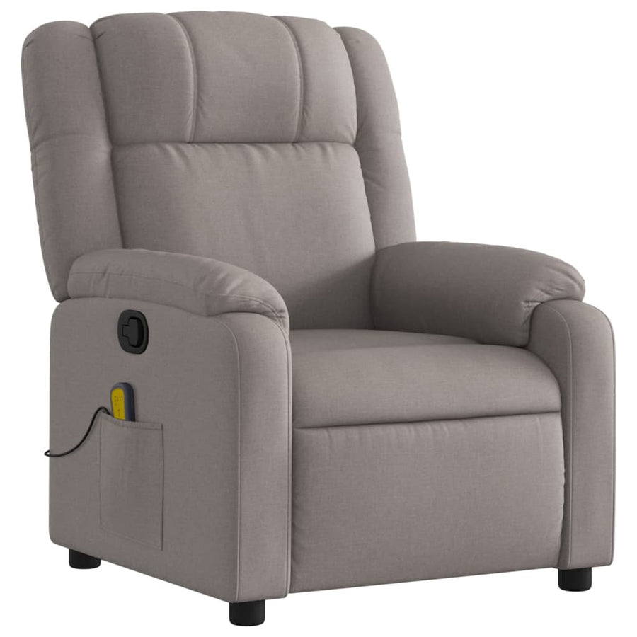 Massagestoel verstelbaar stof taupe