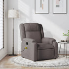 Massage chair adjustable fabric taupe