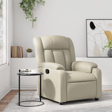 Fauteuil Verstelbaar Kunstleer Kleurig Crème Nee Handmatig verstelbaar
