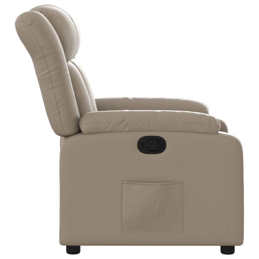 Fauteuil Verstelbaar Kunstleer Kleurig Cappuccino Nee Handmatig verstelbaar