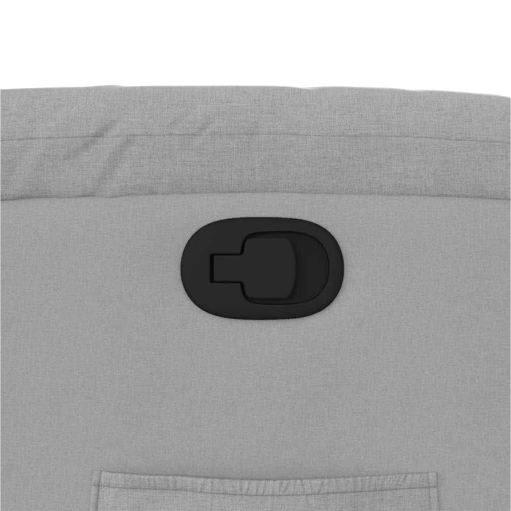 Fauteuil Verstelbaar Stof Lichtgrijs Nee Handmatig verstelbaar