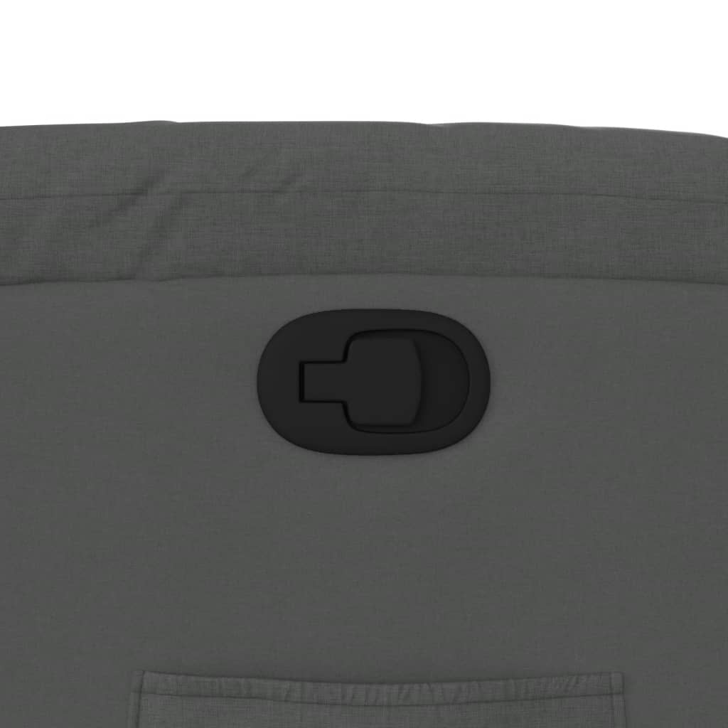 Fauteuil Verstelbaar Stof Donkergrijs Nee Handmatig verstelbaar