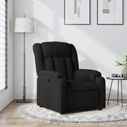 Fauteuil verstelbaar stof zwart