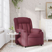 Fauteuil verstelbaar stof wijnrood 78x92x98 cm