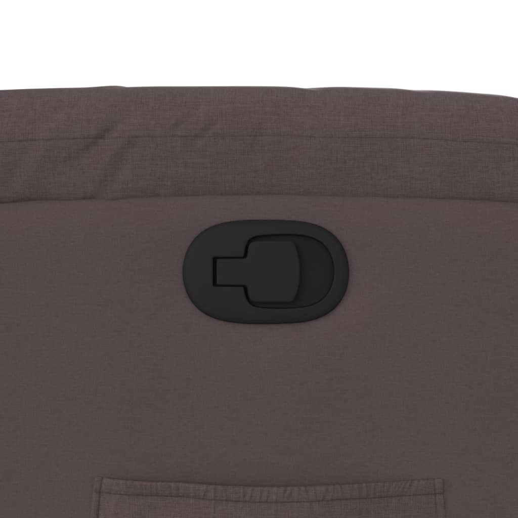 Fauteuil Verstelbaar Stof Donkerbruin Nee Handmatig verstelbaar