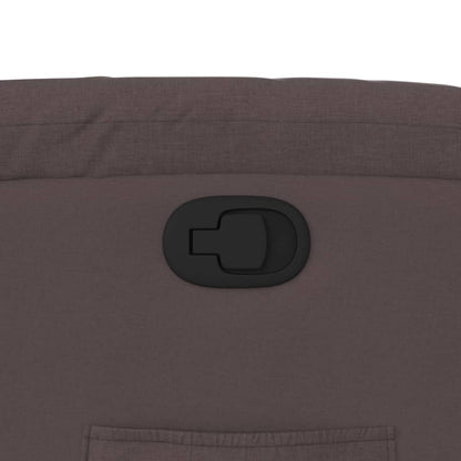 Fauteuil Verstelbaar Stof Donkerbruin Nee Handmatig verstelbaar