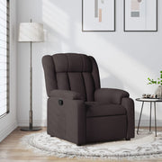 Fauteuil verstelbaar stof donkerbruin