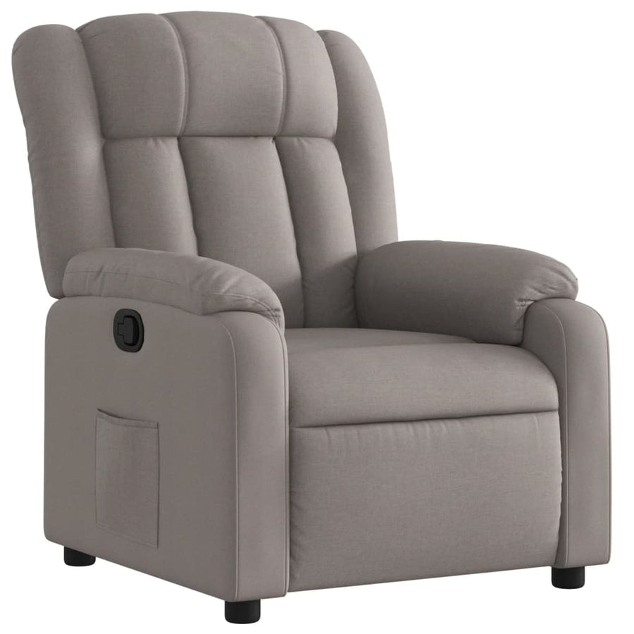 Fauteuil Verstelbaar Stof Taupe Nee Handmatig verstelbaar