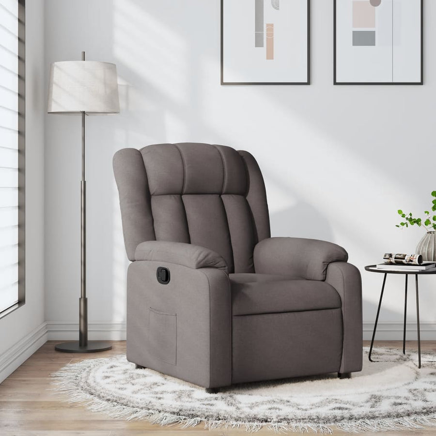 Fauteuil Verstelbaar Stof Taupe Nee Handmatig verstelbaar