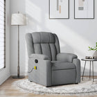 Massage chair adjustable fabric light grey