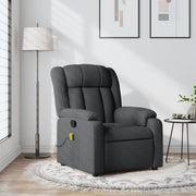 Massage chair adjustable fabric dark gray