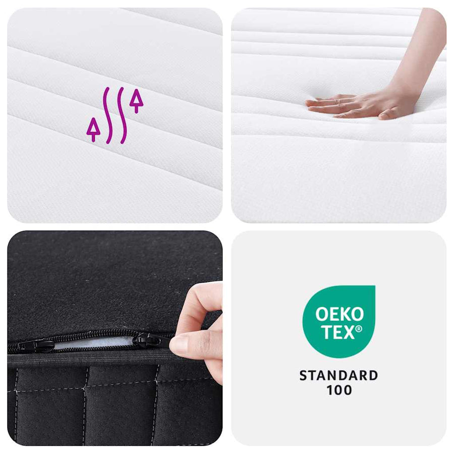 Binnenveringmatras middelhard 200x200 cm