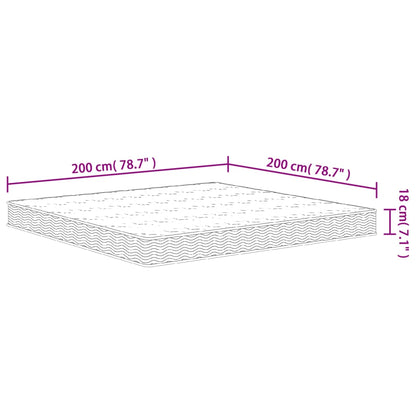 Binnenveringmatras Middelhard 200X200 Cm King Size