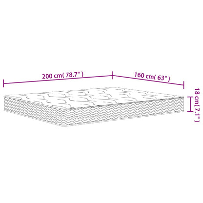 Binnenveringmatras Middelhard 160X200 Cm