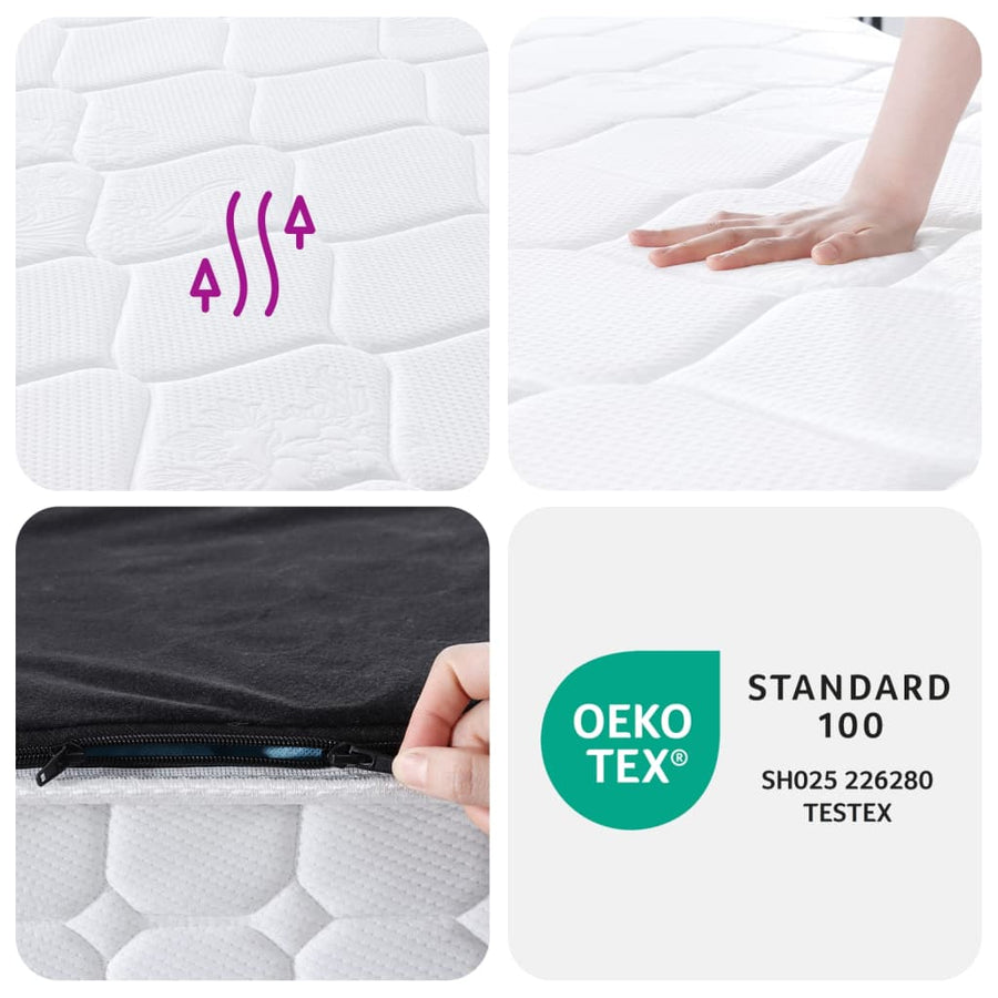 Pocketveringmatras middelhard-hard 80x200 cm
