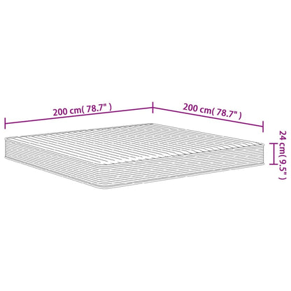 Schuimmatras Middelzacht 200 x 200 cm