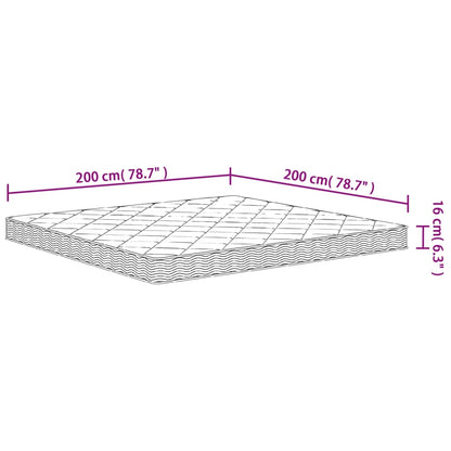 Schuimmatras Middelzacht 200 x 200 cm