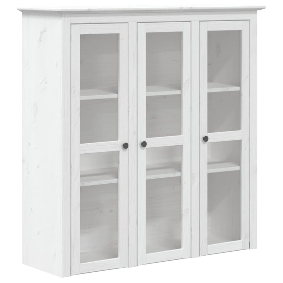 Hoge Kast Bodo 115,5X43X200,5 Cm Massief Grenenhout Wit