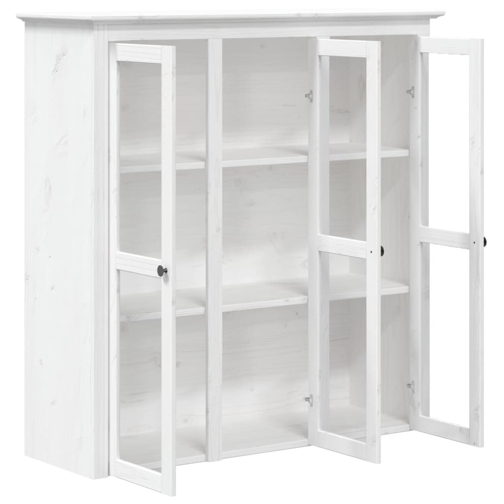 Hoge Kast Bodo 115,5X43X200,5 Cm Massief Grenenhout Wit