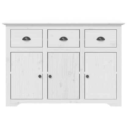 Hoge Kast Bodo 115,5X43X200,5 Cm Massief Grenenhout Wit