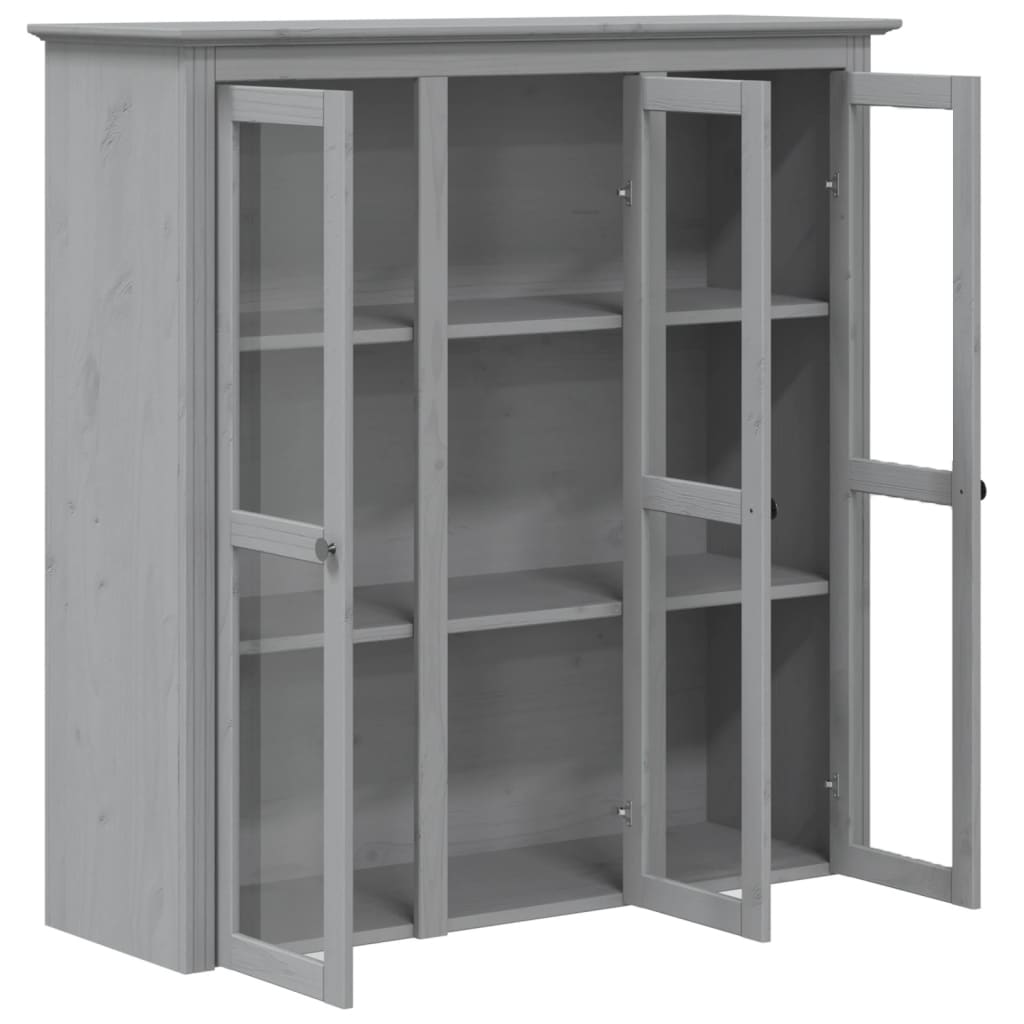 Hoge Kast Bodo 115,5X43X200,5 Cm Massief Grenenhout Grijs