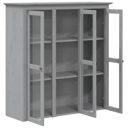 Hoge Kast Bodo 115,5X43X200,5 Cm Massief Grenenhout Grijs