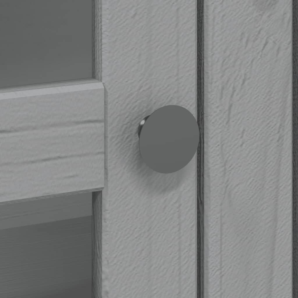 Hoge Kast Bodo 115,5X43X200,5 Cm Massief Grenenhout Grijs