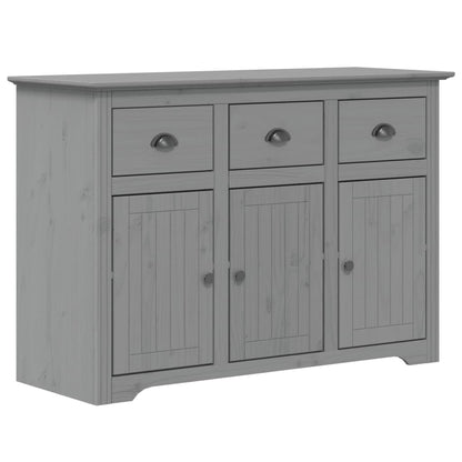Hoge Kast Bodo 115,5X43X200,5 Cm Massief Grenenhout Grijs