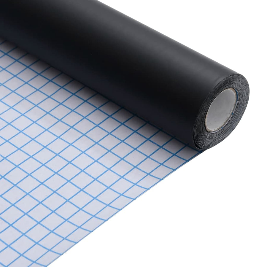 Meubelfolies Zelfklevend 90X500 Cm Pvc Matzwart