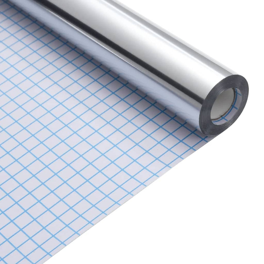 Meubelfolies Zelfklevend 90X500 Cm Pet Zilverkleurig 90 x 500 cm (2 pcs)