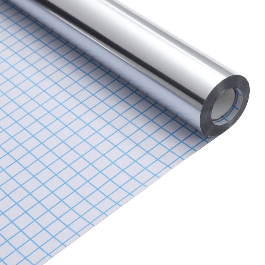 Meubelfolies Zelfklevend 90X500 Cm Pet Zilverkleurig 90 x 500 cm (4 pcs)