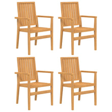 Tuinstoelen Stapelbaar 56,5X57,5X91 Cm Massief Teakhout 4