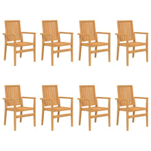Tuinstoelen Stapelbaar 56,5X57,5X91 Cm Massief Teakhout 8