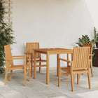 5-piece solid teak garden set
