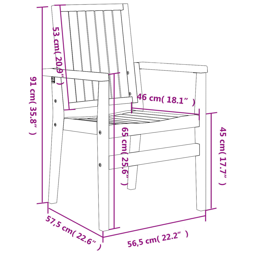 -Delige Tuinset Massief Teakhout 3