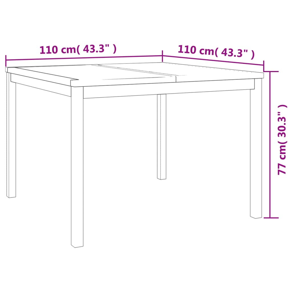 -Delige Tuinset Massief Teakhout 3