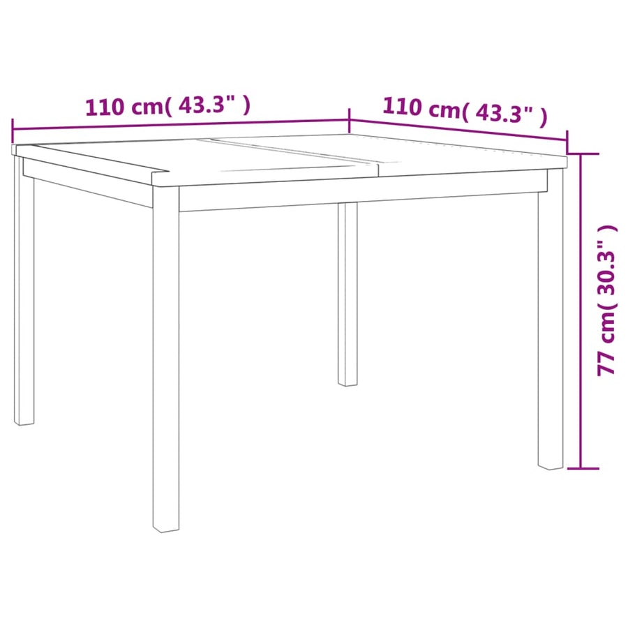 -Delige Tuinset Massief Teakhout 3